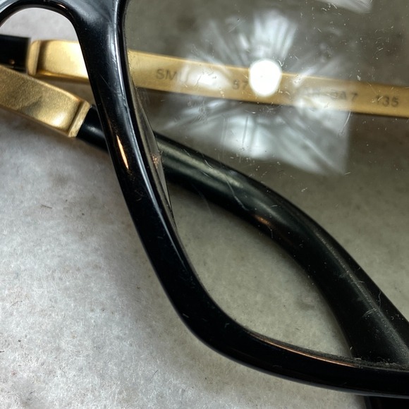 MIU MIU SMU11N Sunglasses Pentagon Black Gold Gray Gradient - Picture 2 of 16